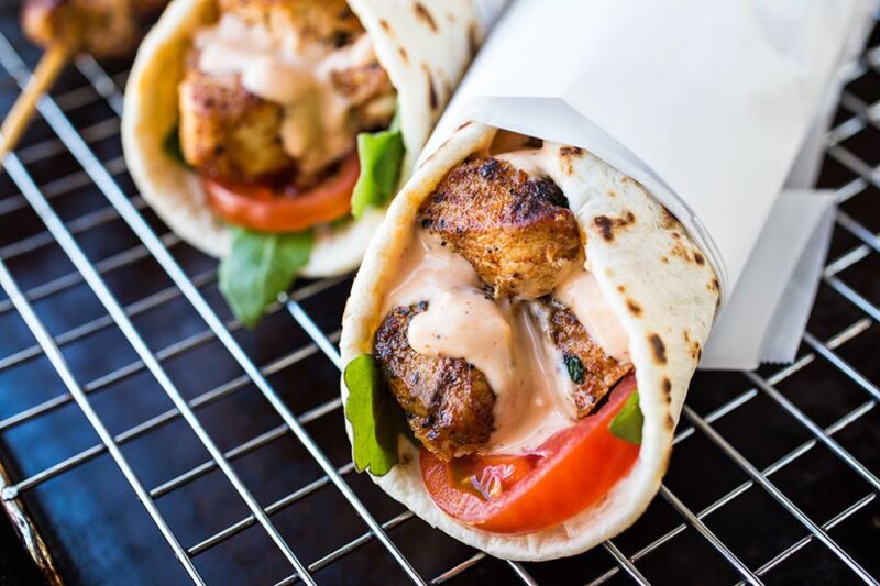 Kebab Flatbreads and Wraps