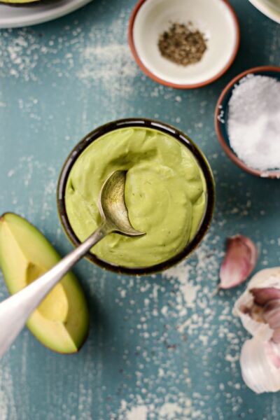 Creamy Salad Dressing Using Avocado